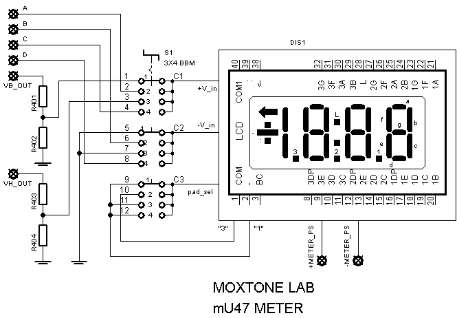 mU47 control meter schema