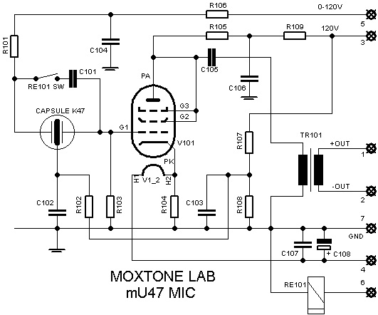 mU47 microphone schematic