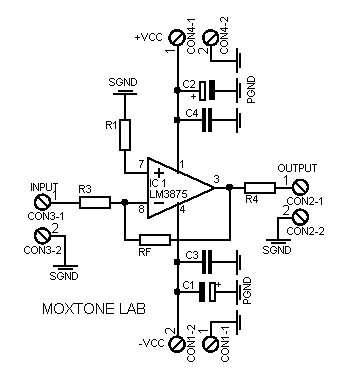 LM 3875 schematic