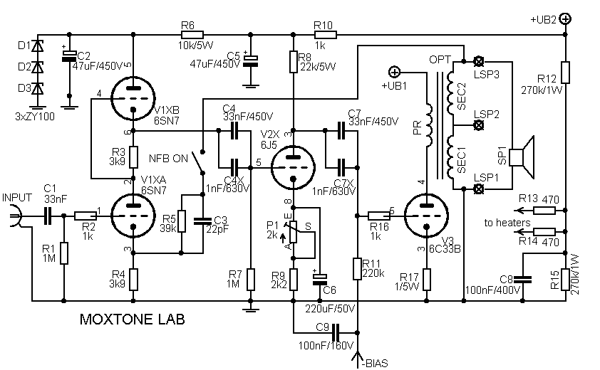 6c33c amplifier schematic